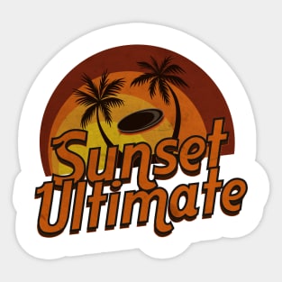 Sunset Ultimate Frisbee Sticker